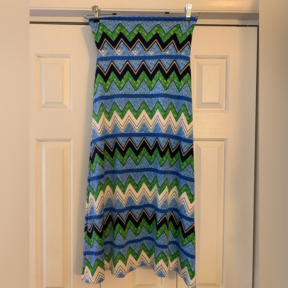 HeyMomma foldover waist silk maxi skirt